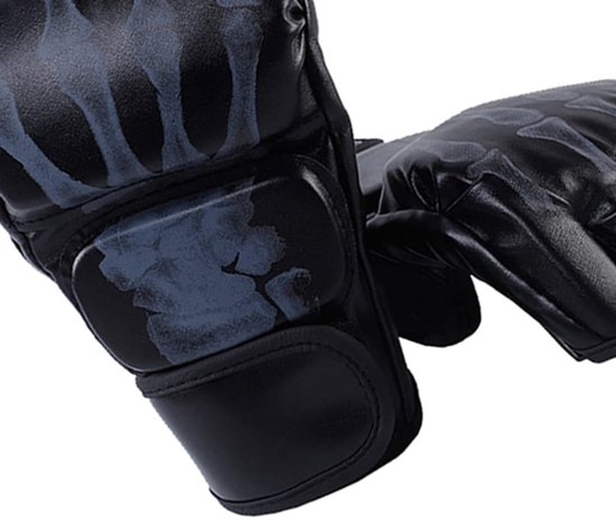 - Halve vinger bokshandschoenen - Kickboksen - Ideale trainingshandschoenen - Uniseks - Muay Thai - Geschikt voor mannen en vrouwen - 1 paar