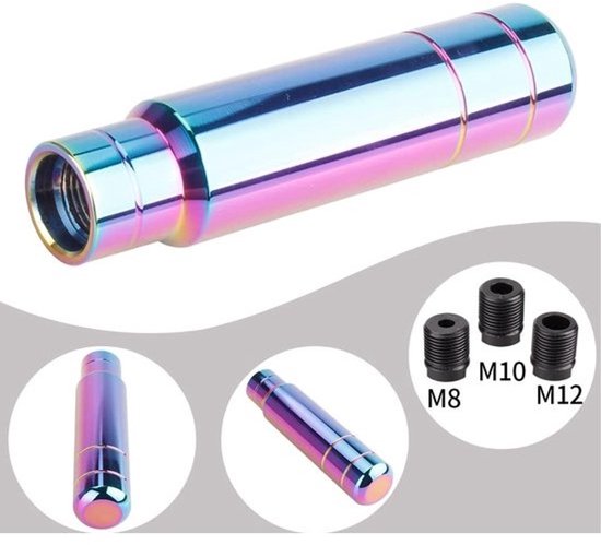 Schakelpook - Pookknop Handmatig - Auto Interieur - Universele Pasvorm - 13cm Lengte - Neo — afbeelding 2
