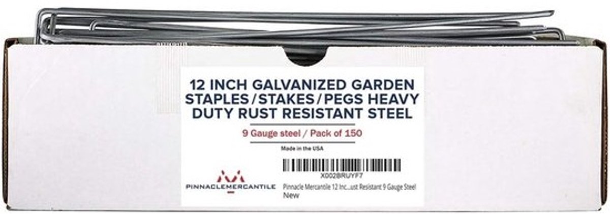Tuin Stakes Nietjes - Grond Ankers Haringen - Stevig Bevestigen - Roestbestendig Gegalvaniseerd Staal - 150 Stuks 30cm - Zilverkleurig