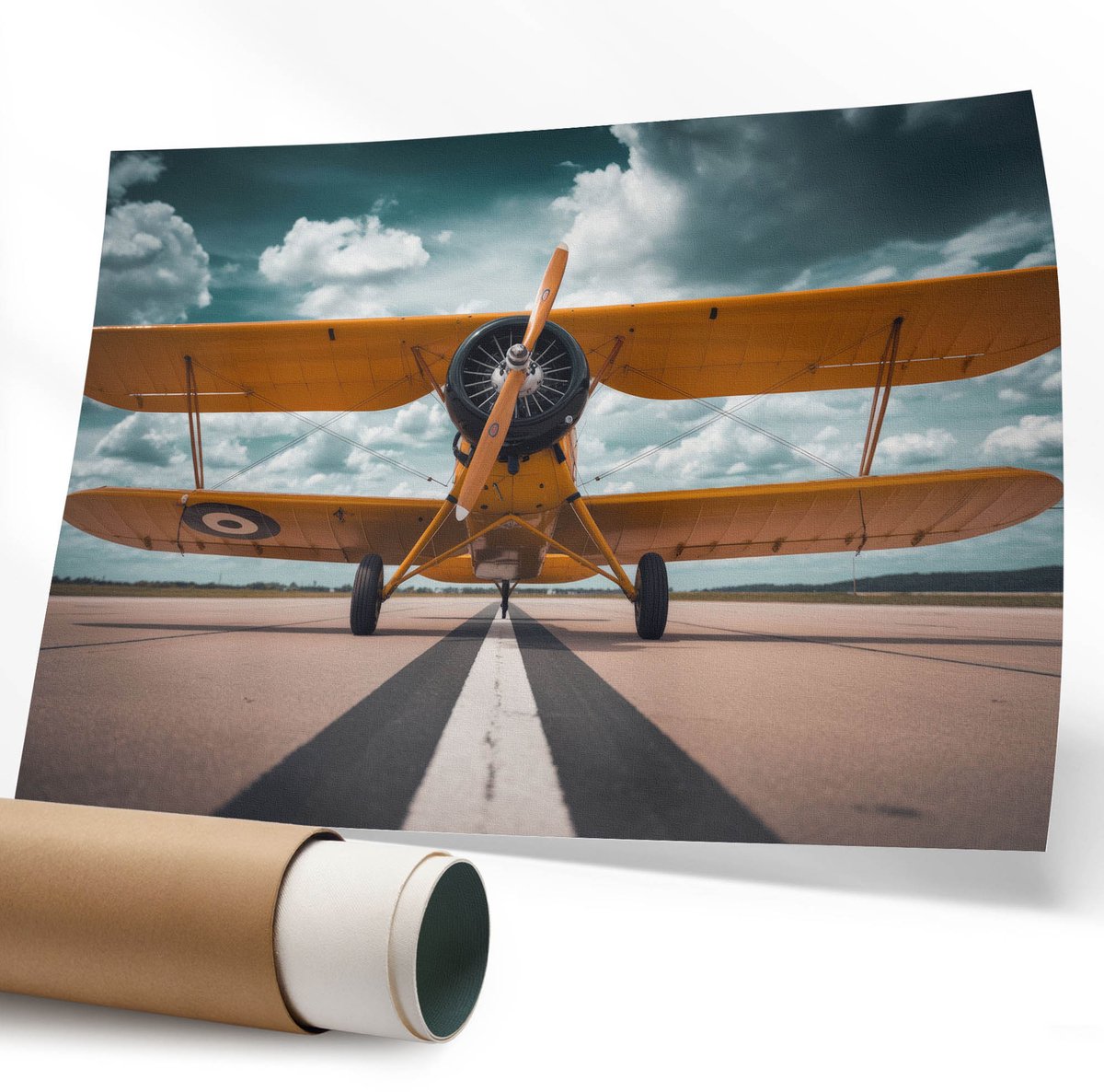 Coloray Polycanvas Wandposter - Olifant In Kleuren, Fotografie - 594 x 840 mm - Oranje Poster - Rechthoek - Interieurdecoratie - Kantoor - Expressief