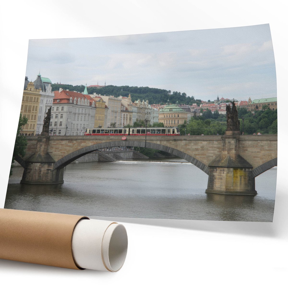 Coloray Polycanvas Wandposter - Stadskanaal, Fotografie - 594 x 840 mm - Bruin Wandposter - Rechthoek - Canvasposter - Woonkamer - Klassiek
