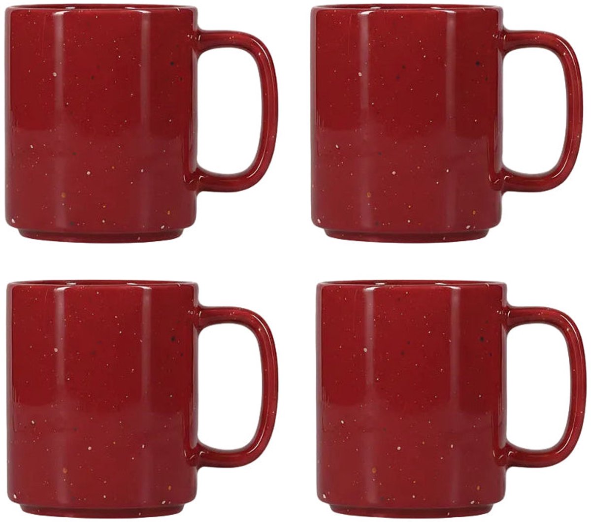 ONA Mokken Fika Burgundy 330 ml - 4 stuks