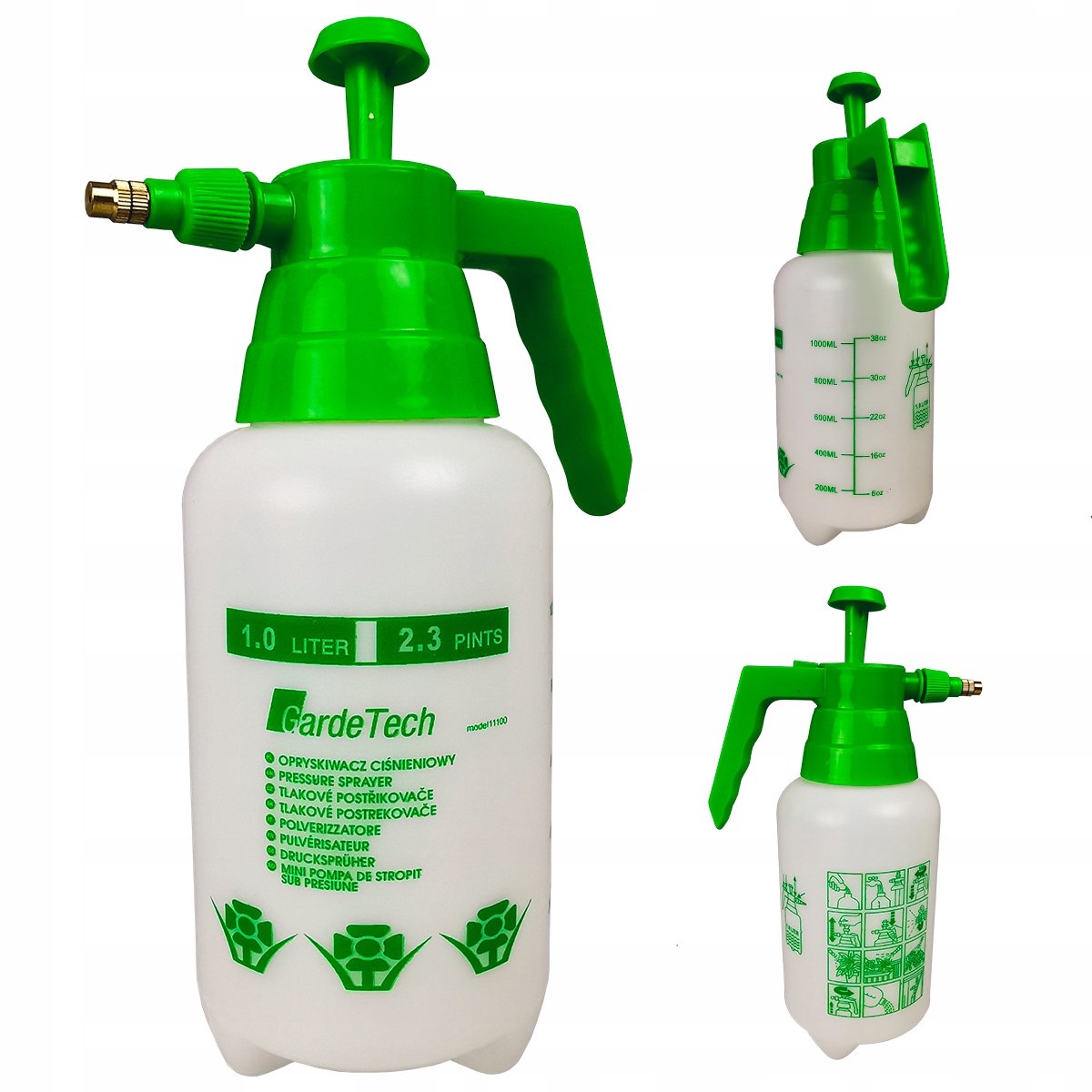 GardeTech Handmatig Drukspuit 1L - Ideaal voor Plantenverzorging