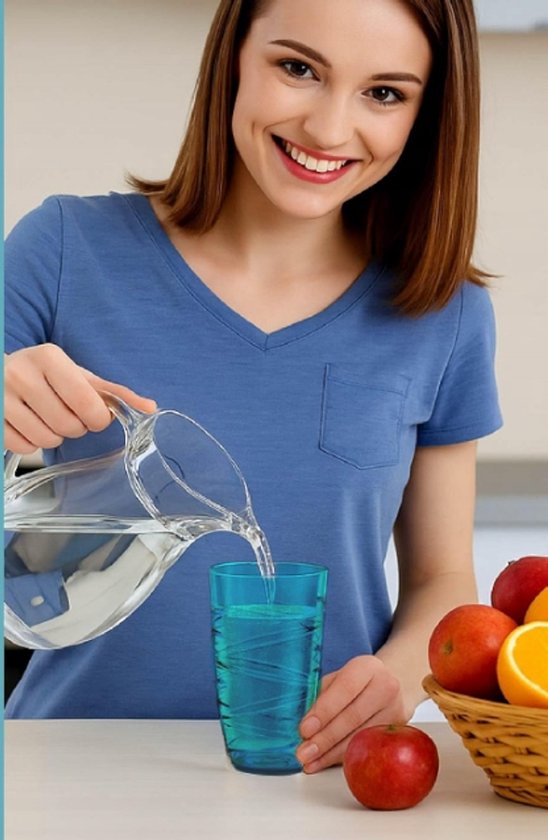 Set van 12 herbruikbare plastic glazen 550ml voor picknick, grill & tuin — afbeelding 4