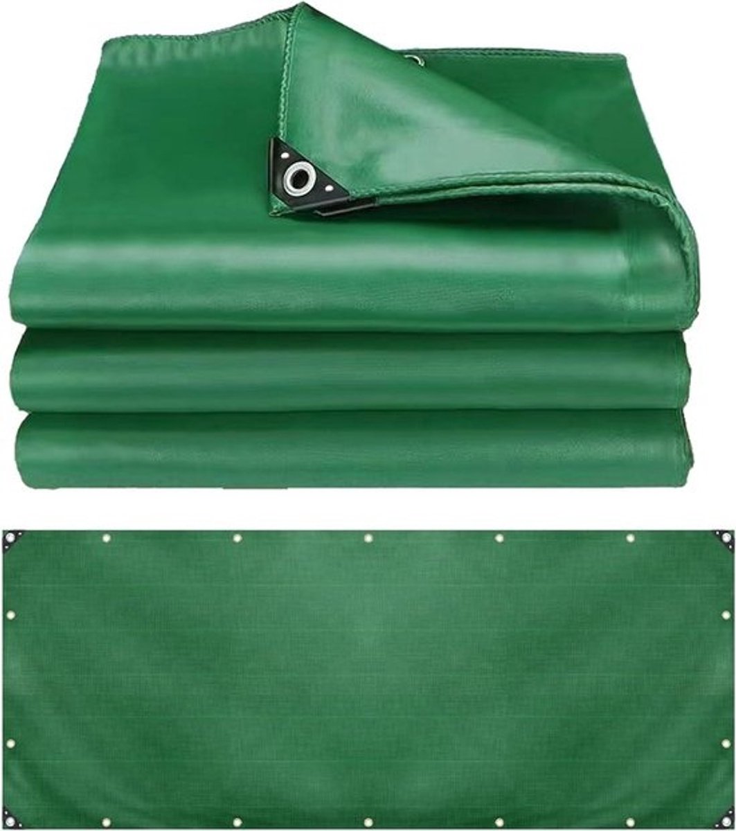 Waterdicht Dekzeil - Tarp Grondzeil - Bescherming Buiten - Scheurbestendig PVC - 0.5x10 m - Groen