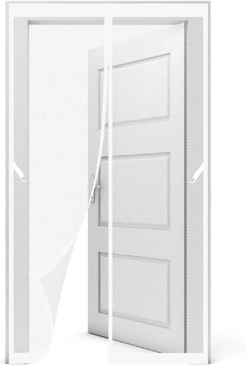 Magnetisch Vliegengordijn - Hordeur Gordijn - Insecten Buiten Houden - Automatisch Sluitend - 230 x 195 cm - Wit