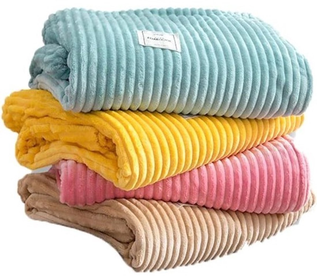 Pluche Deken - Lakdeken Gemengde Vezel - Comfortabel Ontspannen - Reactief Printen - 120 x 200 cm - Blauw