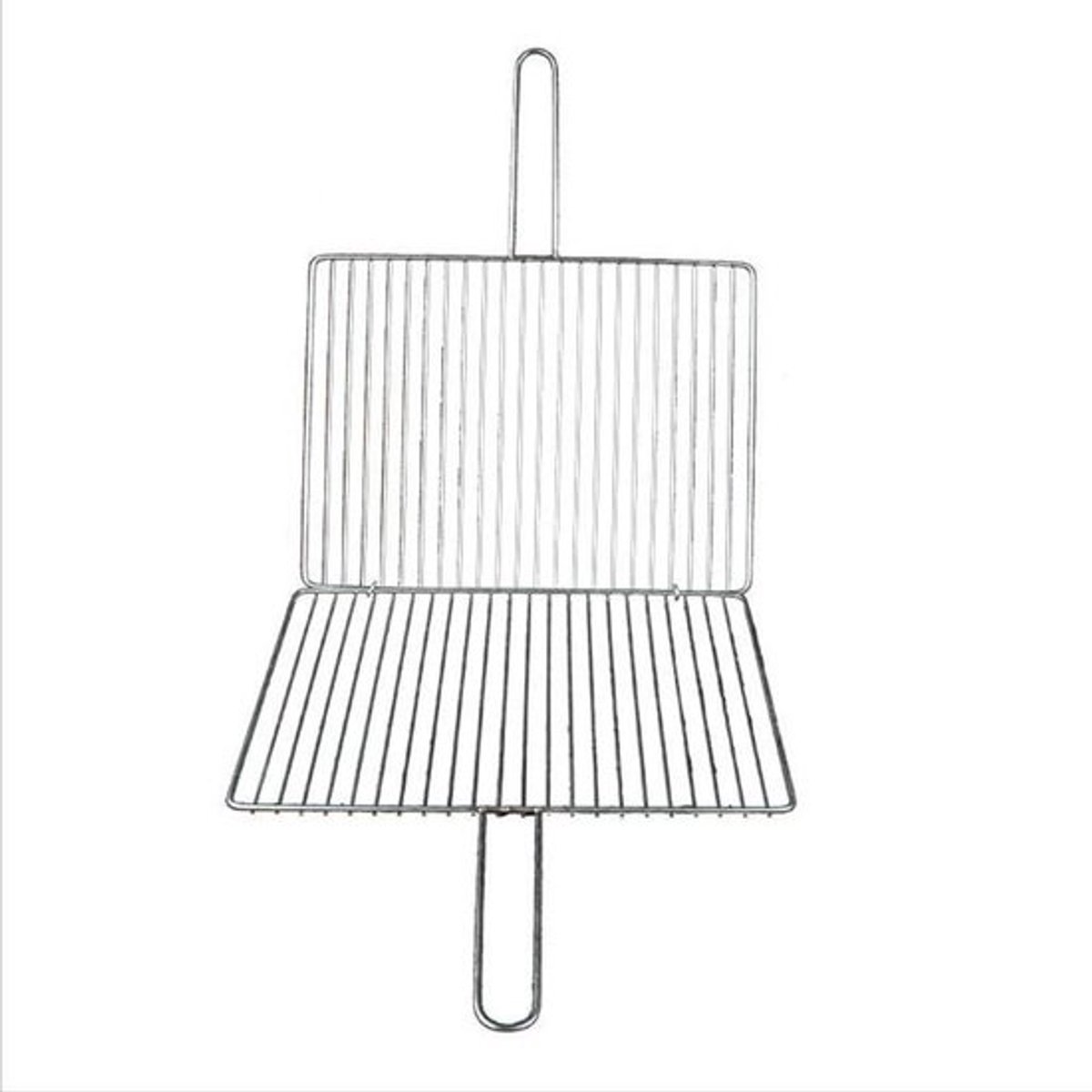 Barbecue Grillmand - Grill Klem Net - Buiten Koken - Groot Kookoppervlak - 40 x 26 cm - Zilver