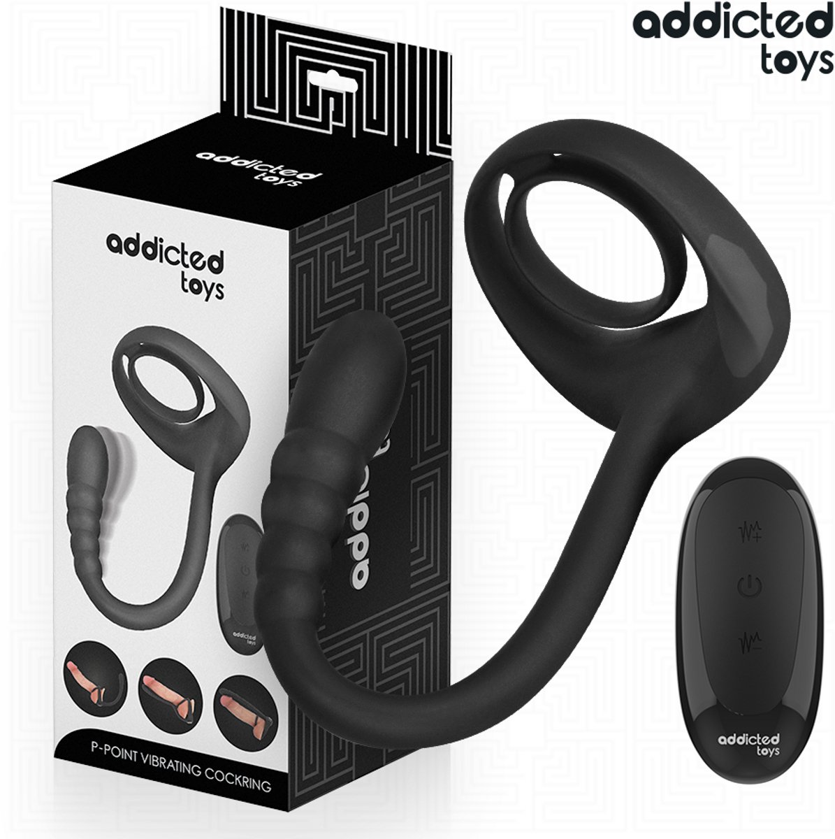 P-Spot Vibrerende Cock Ring met Afstandsbediening
