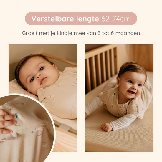 Puckababy Mini Inbakerslaapzakje baby (3-6m) - Geese - Katoen TOG 0.5 — afbeelding 4