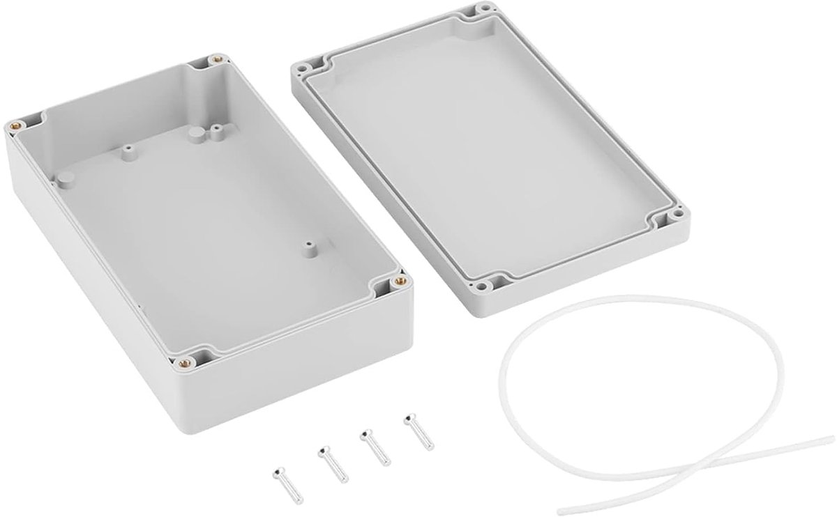 20 x 12 x 5,5 cm elektrische doos, waterbestendige elektrische projectbehuizing voor buiten, bedrading, aansluitdoos - ShopVlot