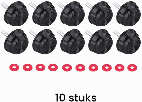Vismolen Handvat Vervanging - 10 Pack - Duurzaam - Schroefdoppen - Geschikt voor Vissers - Eenvoudig te Installeren - Visserijaccessoires — afbeelding 2