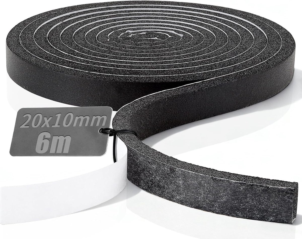 Zelfklevende Sealtape 20 mm x 10 mm x 6 m voor Waterdichte Afsluiting en Herstelwerkzaamheden