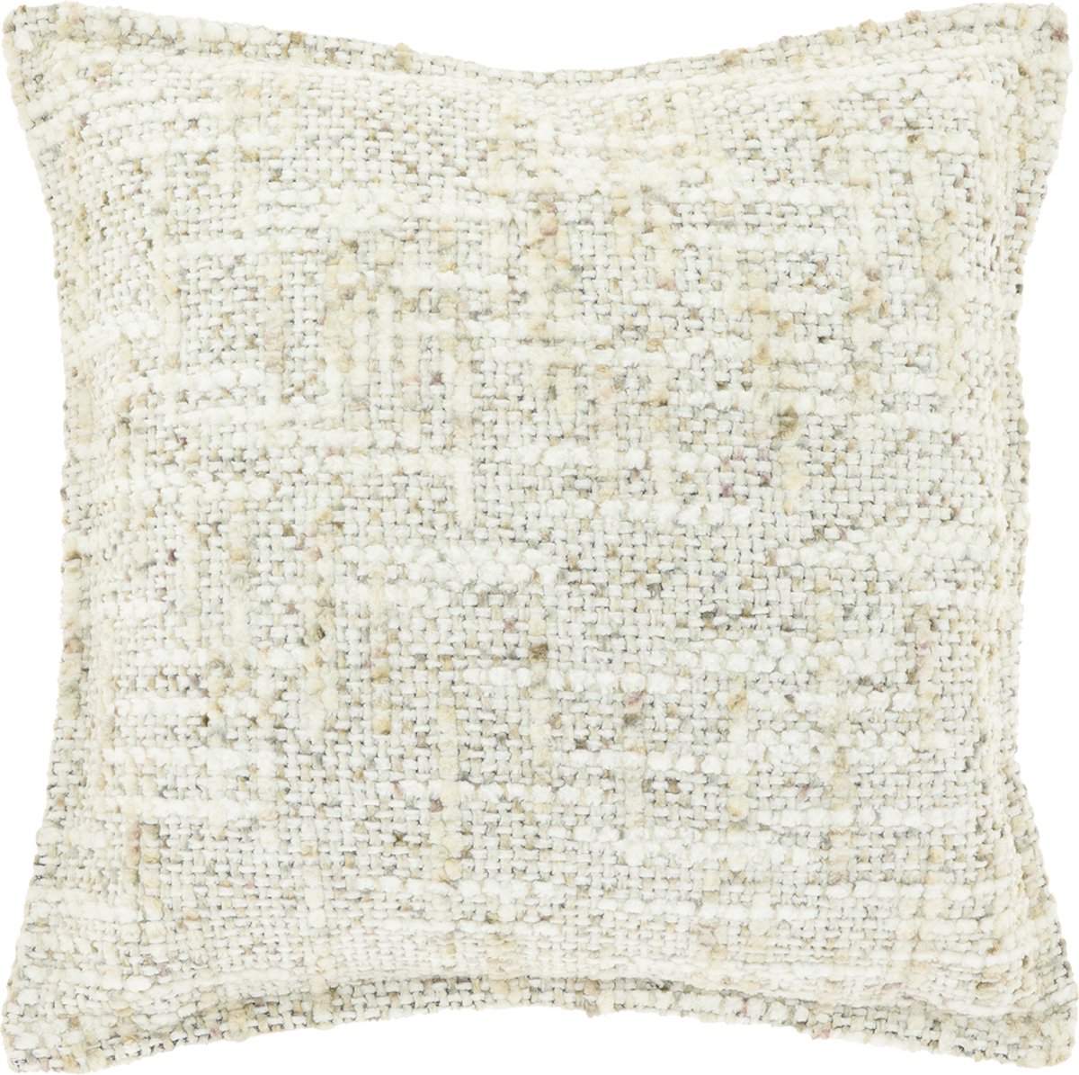 Unique Living Sierkussen Eva 45x45cm - Dove White Wit