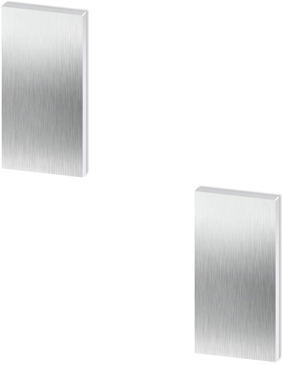 304 roestvrijstalen plaat, 1,5 mm dik, 50 x 100 mm, aan beide zijden geborsteld, voor keuken-doe-het-zelf, modelbouw - ShopVlot