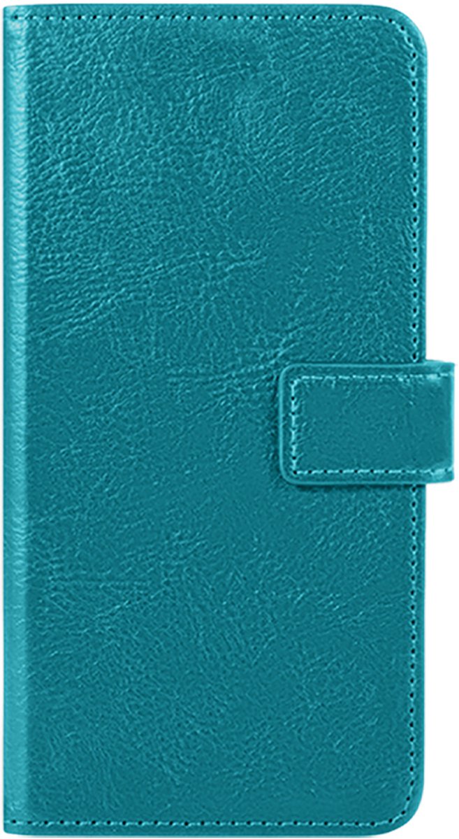 Hoes - Met Pasjeshouder - Geschikt voor Apple iPhone 18 Pro Max - Luxe Bookcase Portemonee - Flip Case - Kunstleer Book Case - Flipcase - Book Cover - Walletcase - PortemonneeHoes - Turquoise