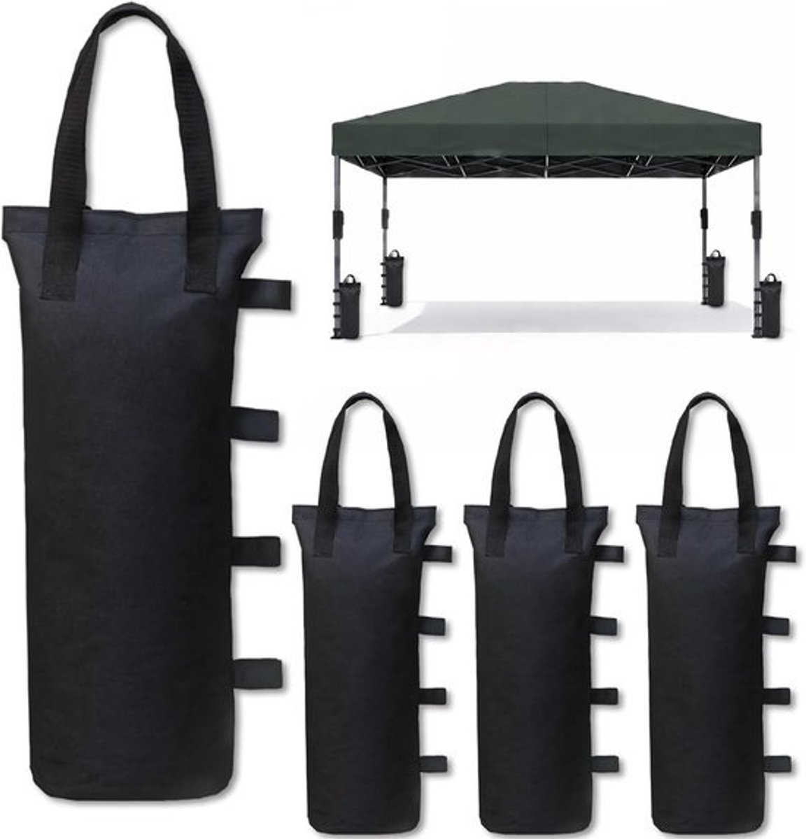 Canopy-paviljoengewichten - Voor bevestiging en veiligheid - 4 stuks - Zandzakken