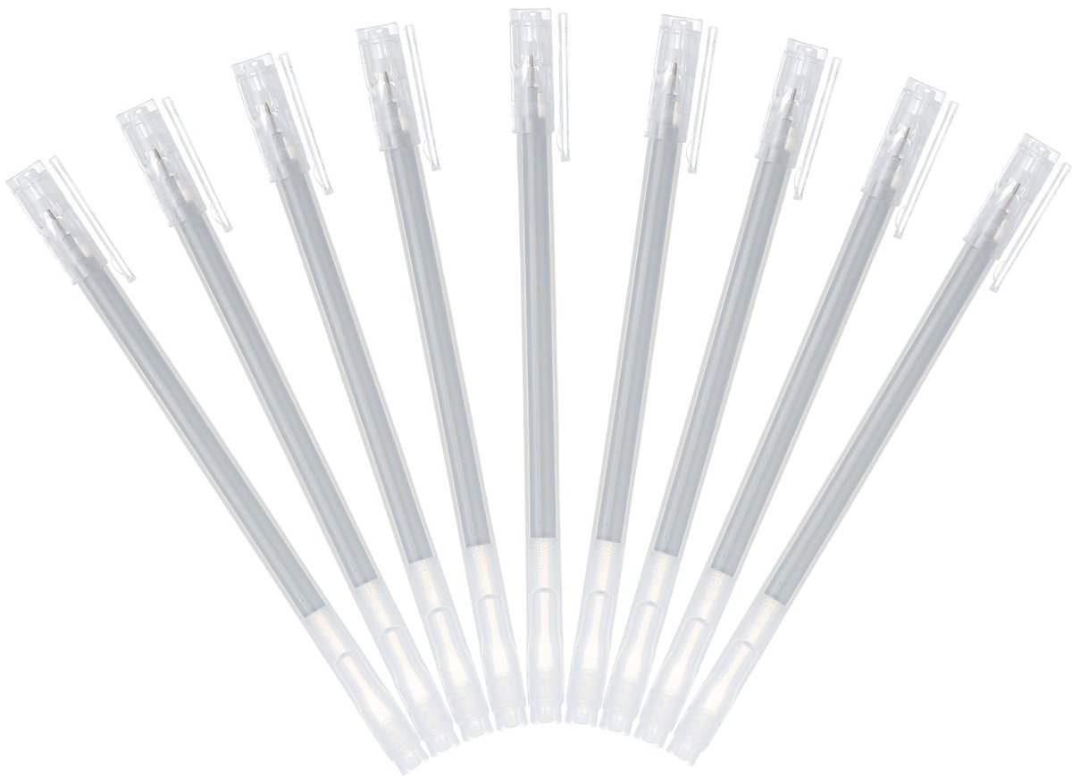 QUARKZMAN 9 lichtgevende gelstiften, tekenpennen met fijne punt, 1 mm, voor volwassenen, voor het tekenen van - ShopVlot