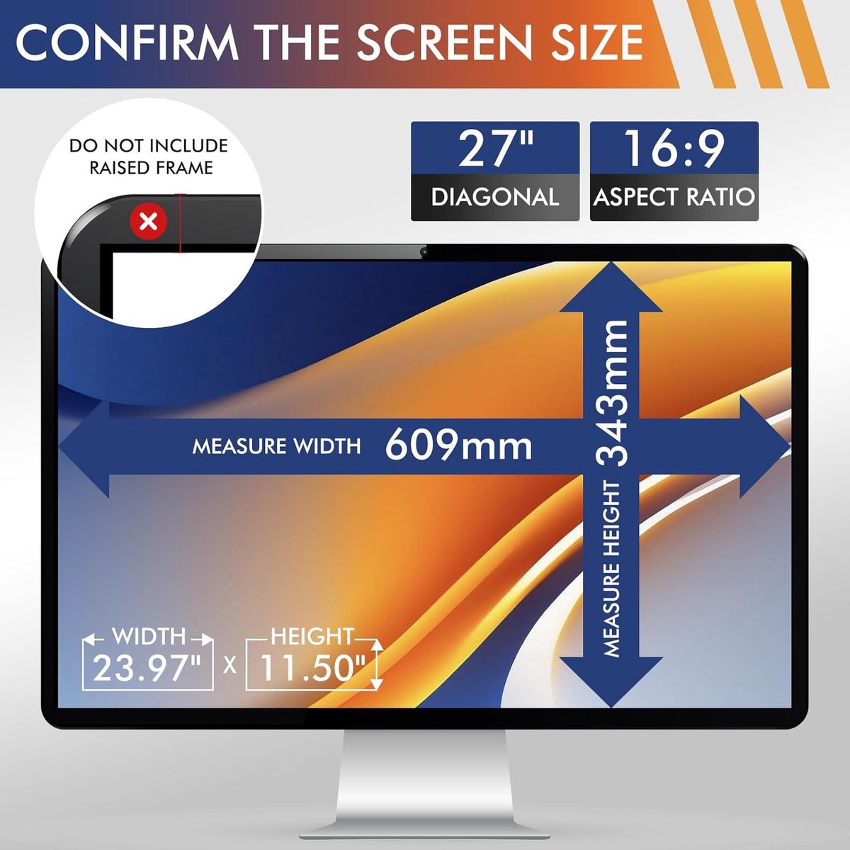 Privacyfilter 27 inch - magnetisch - anti-blauw licht - optimale inkijkbescherming - ShopVlot