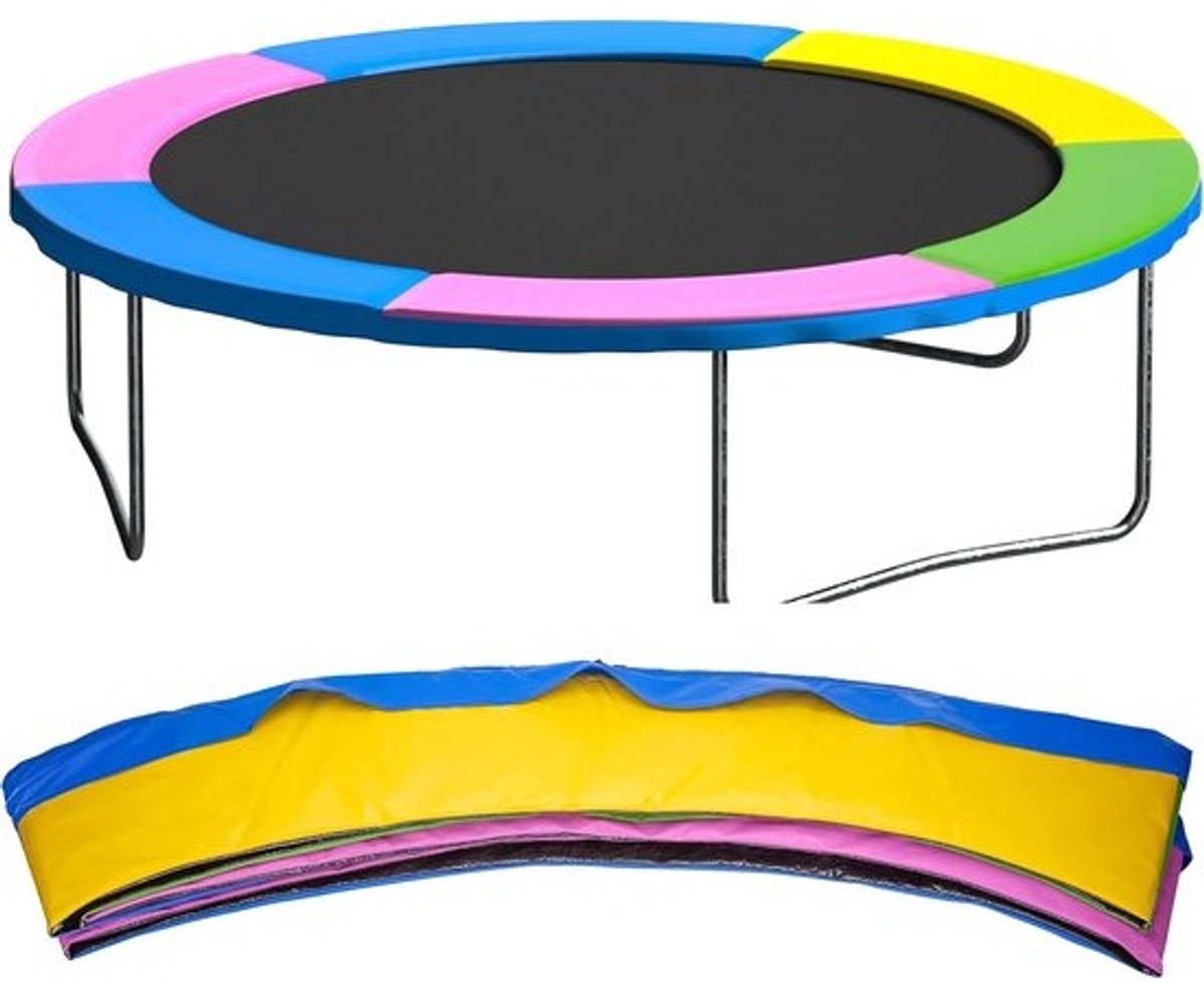 Trampoline-randbeschermer - Veerbeschermer - Veilig spelen - Universele pasvorm - 244 cm - Meerkleurig