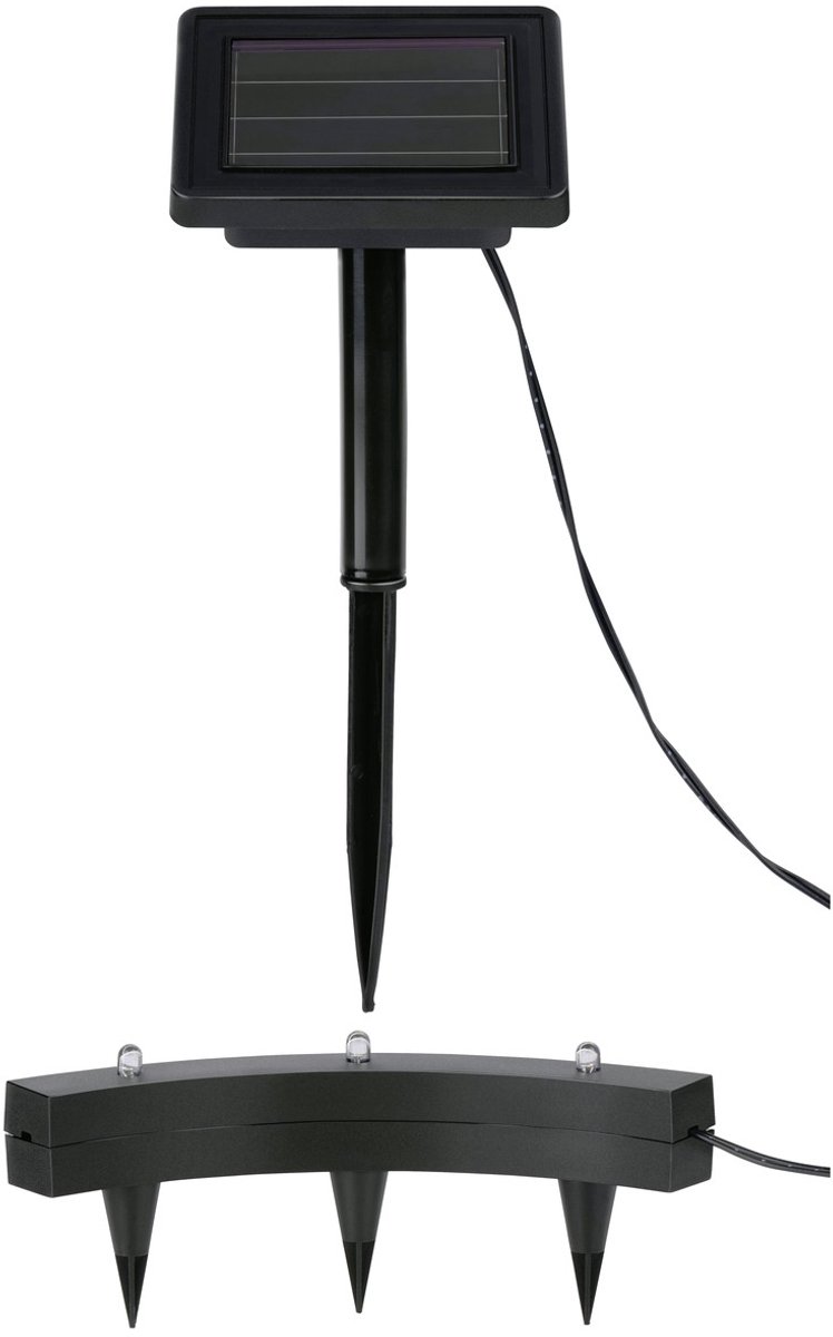 Grundig Solar Tuinspot Voor Planten - Prikspot Op Zonne-energie - Spatwaterdicht IP44 - Eenvoudig Te Plaatsen In De Tuin - Energiezuinige LED Verlichting - Afmetingen 35x1x5 cm - Kleur Zwart