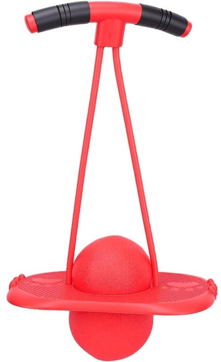 Stuiterbal - Springbal om te hoppen - Actief buitenspelen - Bevordert de coördinatie - 39 cm - Rood