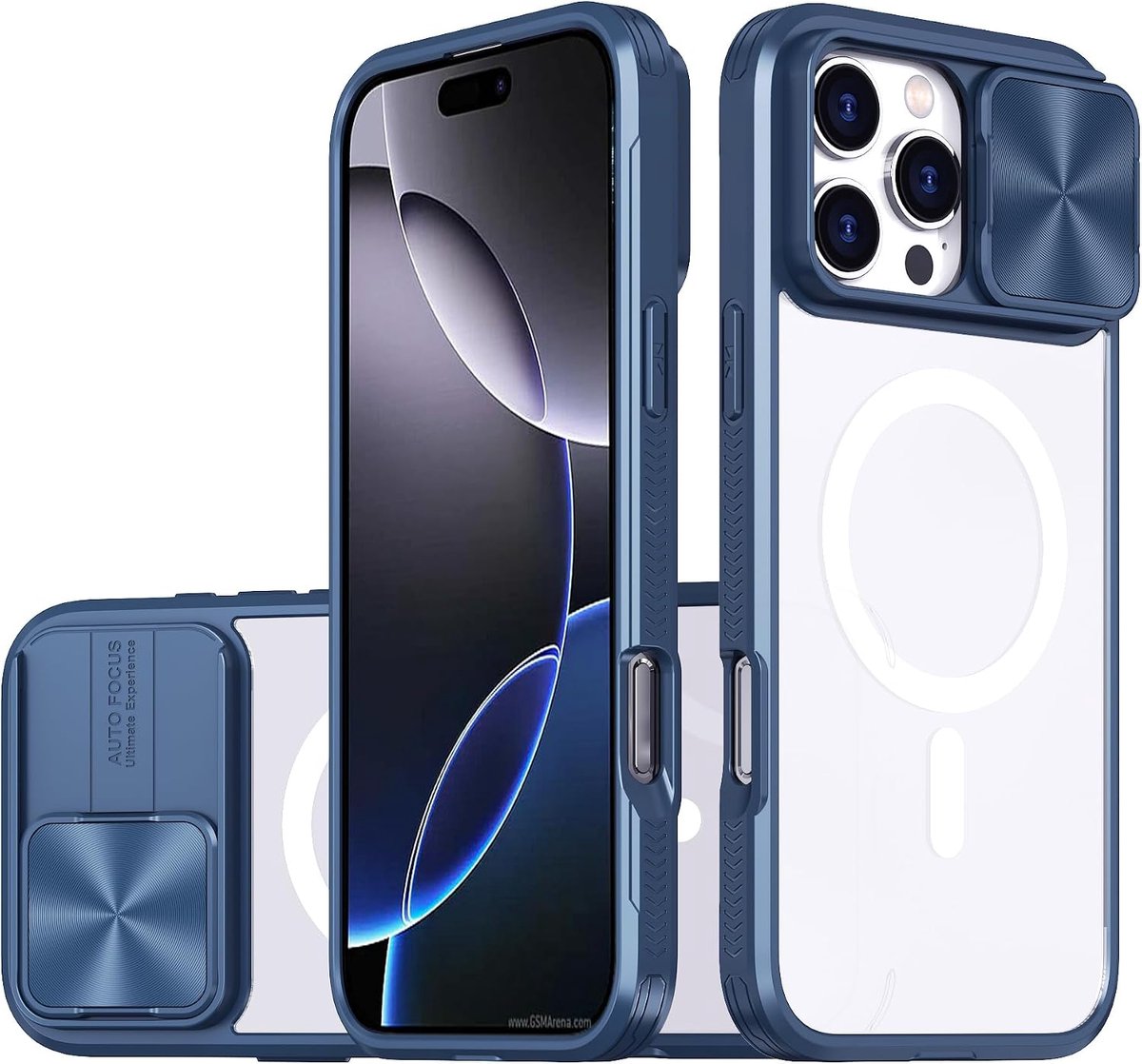 Mobiele telefoonhoes YYDS 16 Pro Max - Beschermende case met schuifcamera - Schokbestendig en krasbestendig - ShopVlot