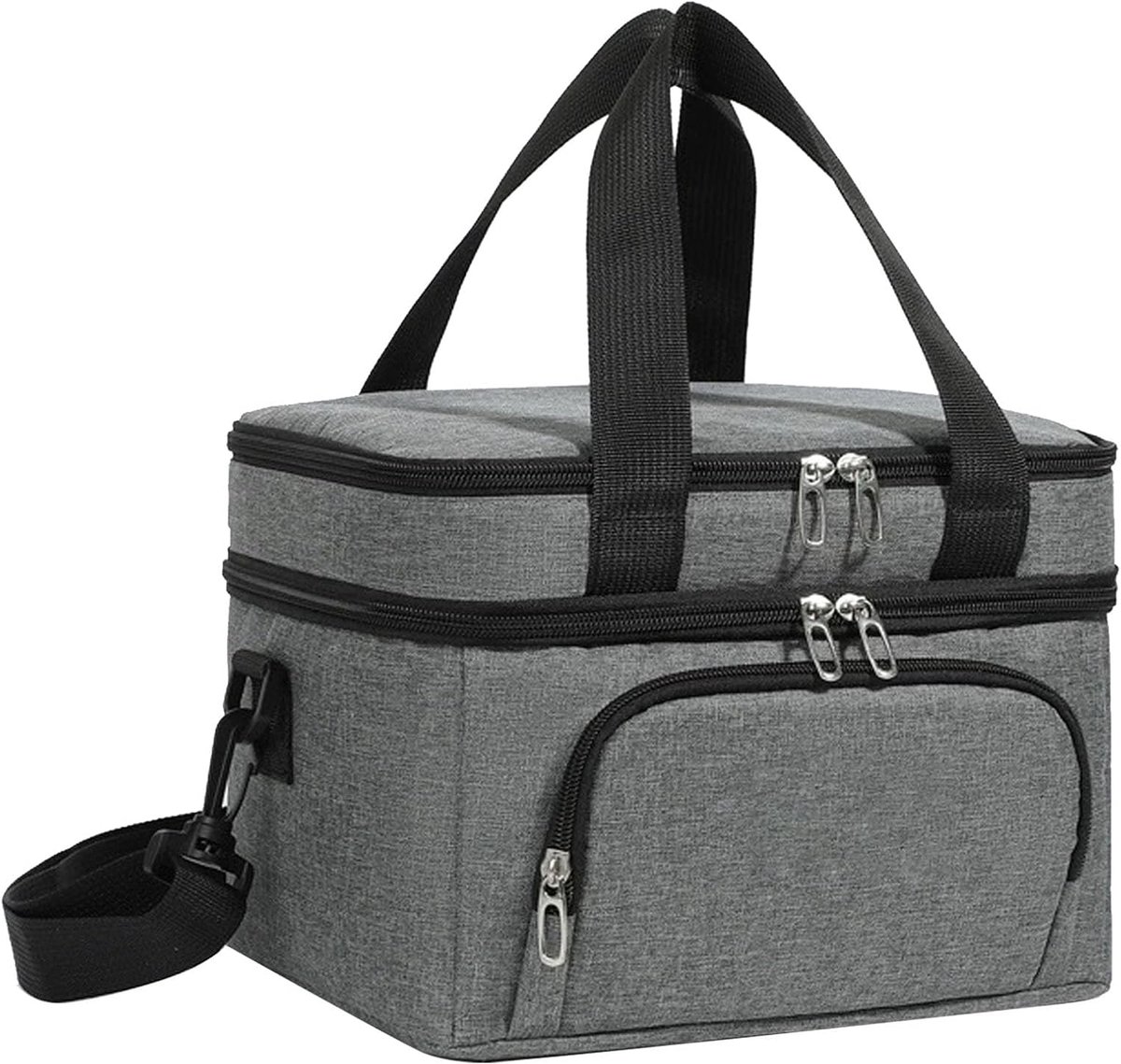 SnelShoppen - Koeltas 10 Liter Dubbellaags Geïsoleerd, Lekvrije Lunchtas met Verstelbare Schouderriem voor Werk, Picknick, Reizen, Outdoor, Camping, U