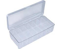 Index Card Box met Verwijderbare Scheidingswanden en Deksel voor Tot 700 Kaarten, Ideaal voor Flashcards en Visitekaartjes
