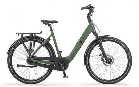 Tomos EB 14 - Elektrische Fiets - 28 inch - 250W motor - Actieradius tot 160 km - 7 versnellingen - Hydraulische schijfremmen - Legergroen Mat — afbeelding 3