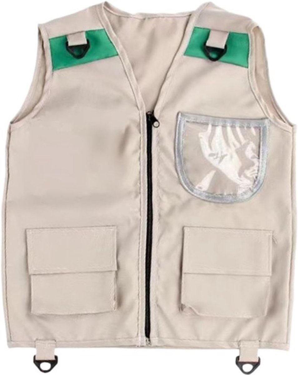 Avontuurvest voor kinderen - Explorer-kleding - voor buitenspelen - multifunctioneel ontwerp - 40 x 48 cm of 43 x 55 cm