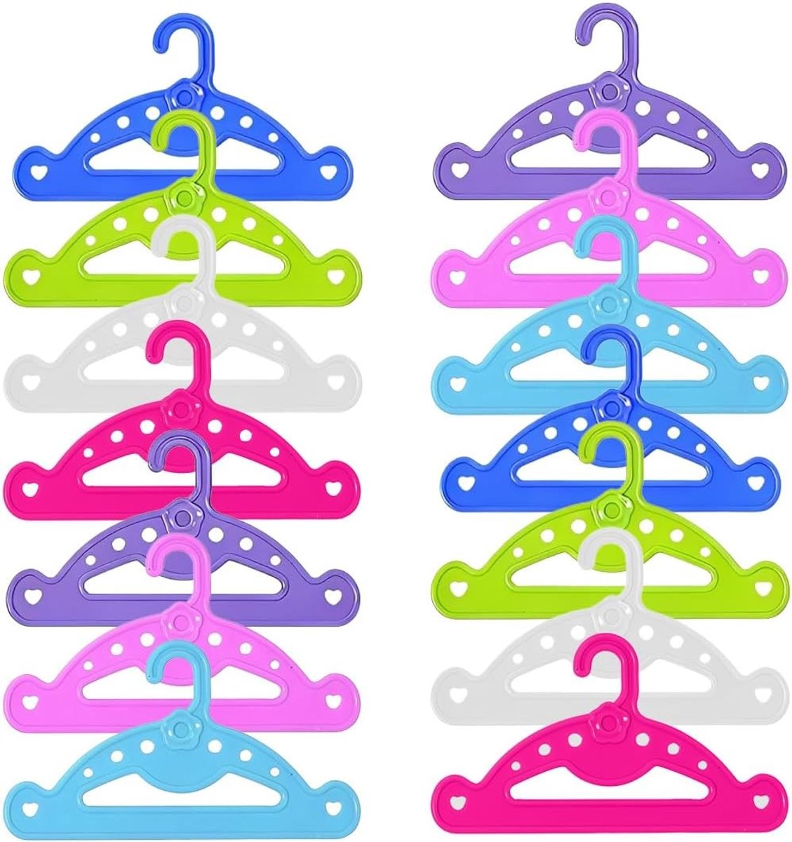 14 Stuks Poppenkleding Hangers voor Babyborn en Andere Poppen - Ideaal voor Organisatie en Opslag