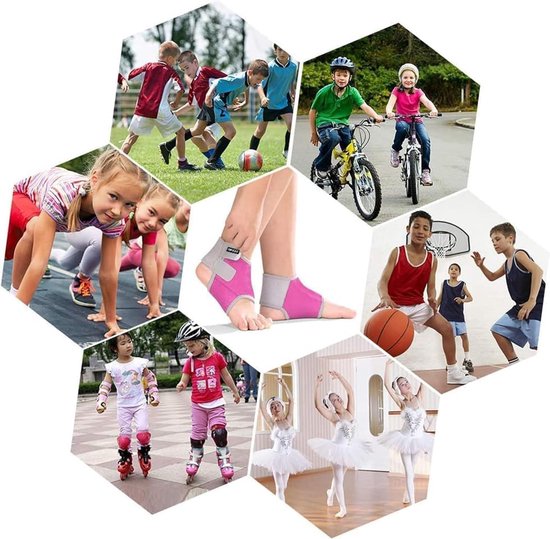 Verstelbare Enkelsteun voor Kinderen - Elasticiteit, Ondersteuning en Bescherming voor Voetbal, Basketbal en Dansactiviteiten — afbeelding 3