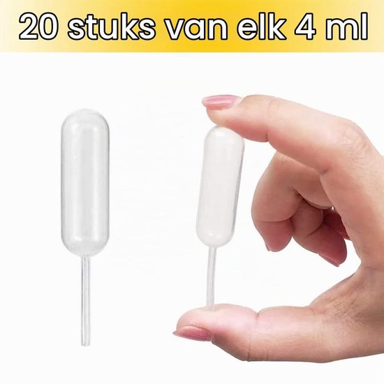 Verwisselbare Plastic Pipetten voor Keuken en Bakkerij, 20 Stuks Wegwerp Mini Pipettes voor Jam en Desserts, Perfect voor Nauwkeurige Dosering — afbeelding 2
