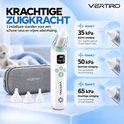 Witte en groene neusreiniger met drie verschillende zuigstanden: 35, 50 en 65 kPa. Met bijpassend etui.