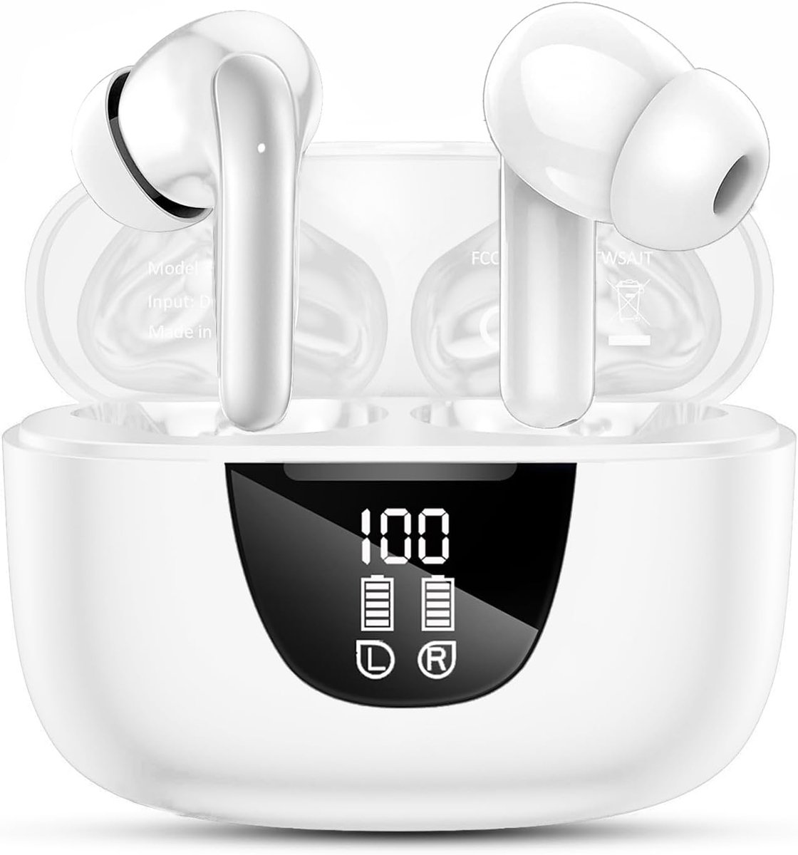 Draadloze Bluetooth-hoofdtelefoon - in-ear - met led-display - stabiele verbinding tot 15 meter - ShopVlot