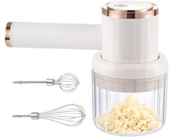 Elektrische Knoflookmolen - Uienhakker Keukenmachine - Snel Ingrediënten Hakken - USB Oplaadbaar - 95 x 20 x 95 cm - Wit