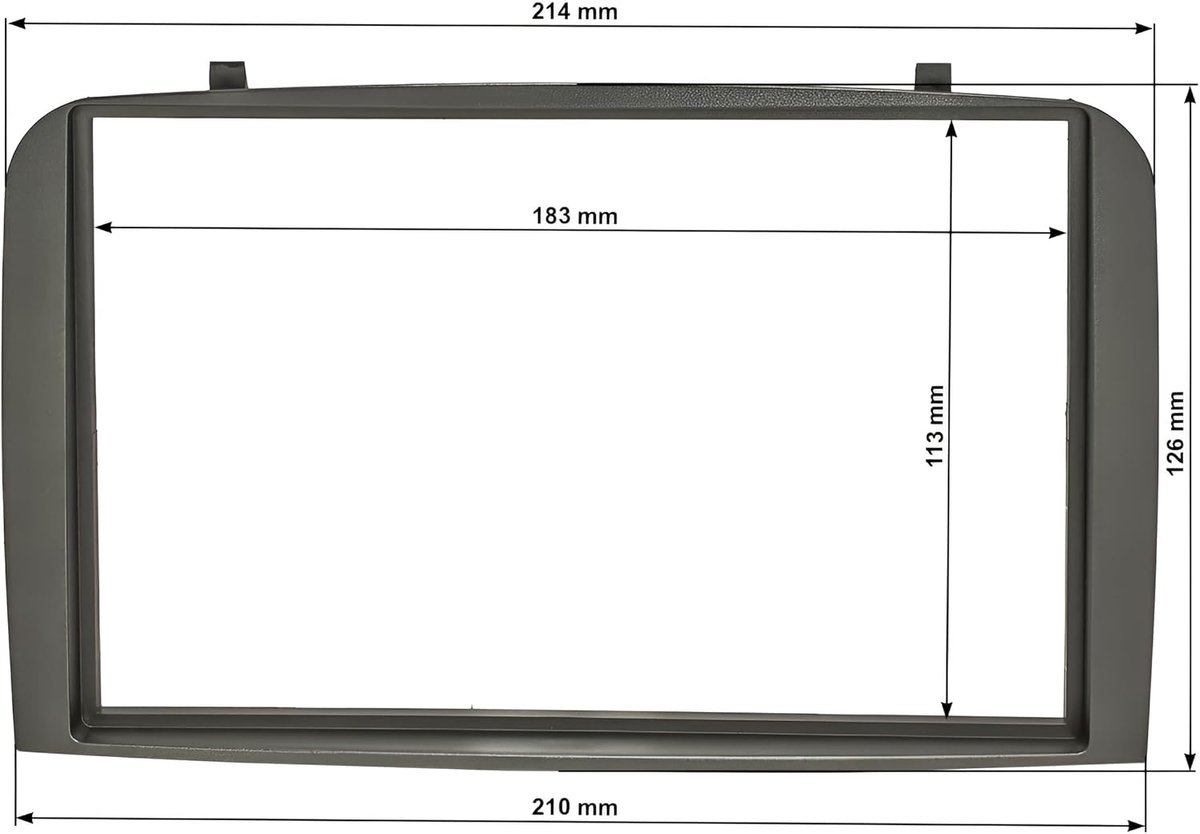 Sound way - Radio panel kit 2-din freezing kit Front panel Frame Suitable for Alfa Romeo 147 (937) 2000-2010 / GT - ShopVlot