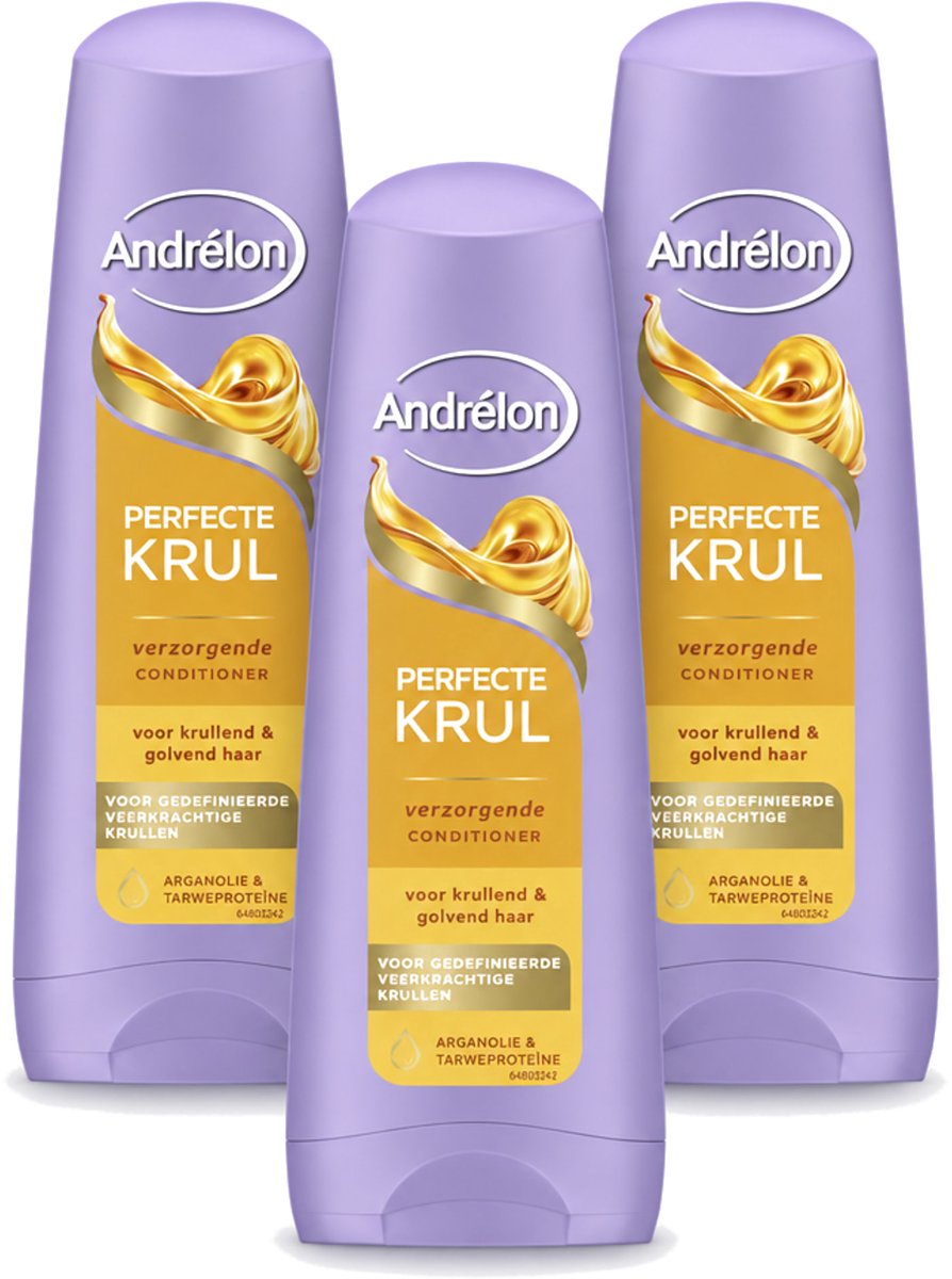 3 x Andrélon – Conditioner – Perfecte Krul – 200 ml - Voordeelverpakking - 3 stuks