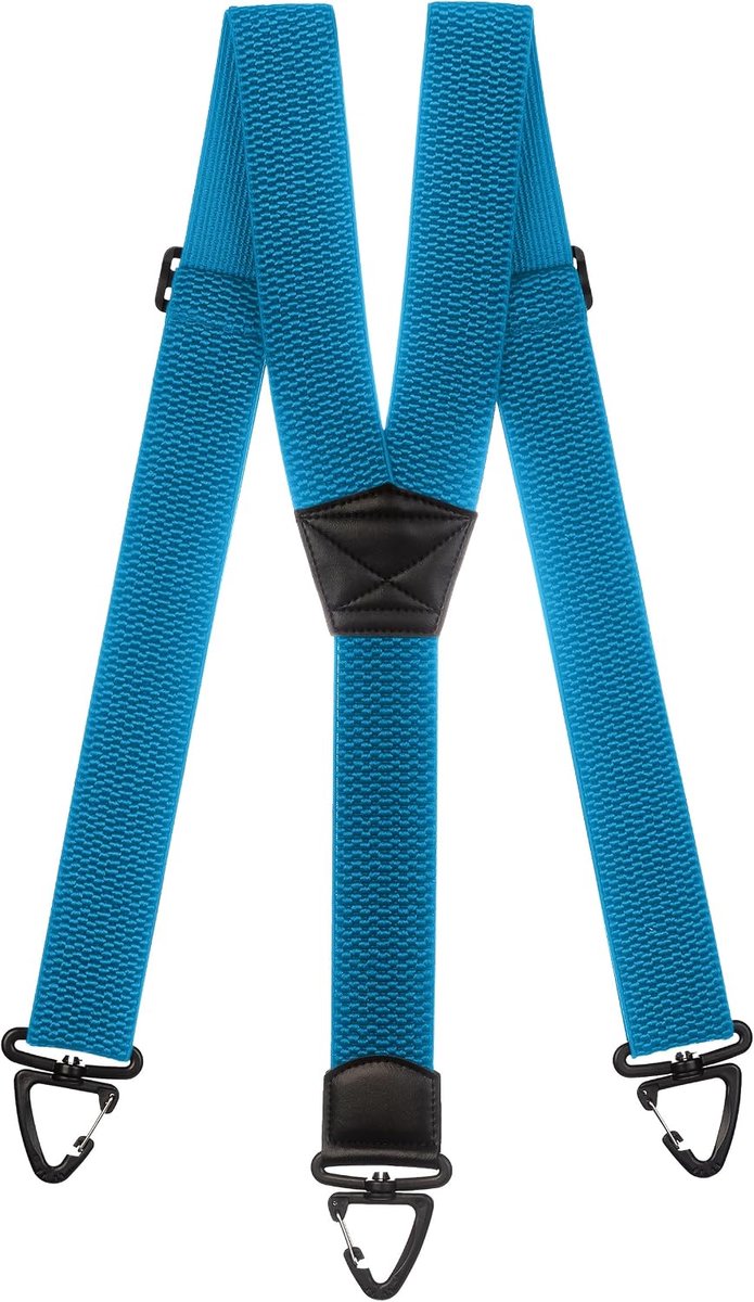 Sturdy Y-shaped Braces with Plastic Carabiners – 5cm Wide, Elastic, Suitable for XXL Sizes - ShopVlot