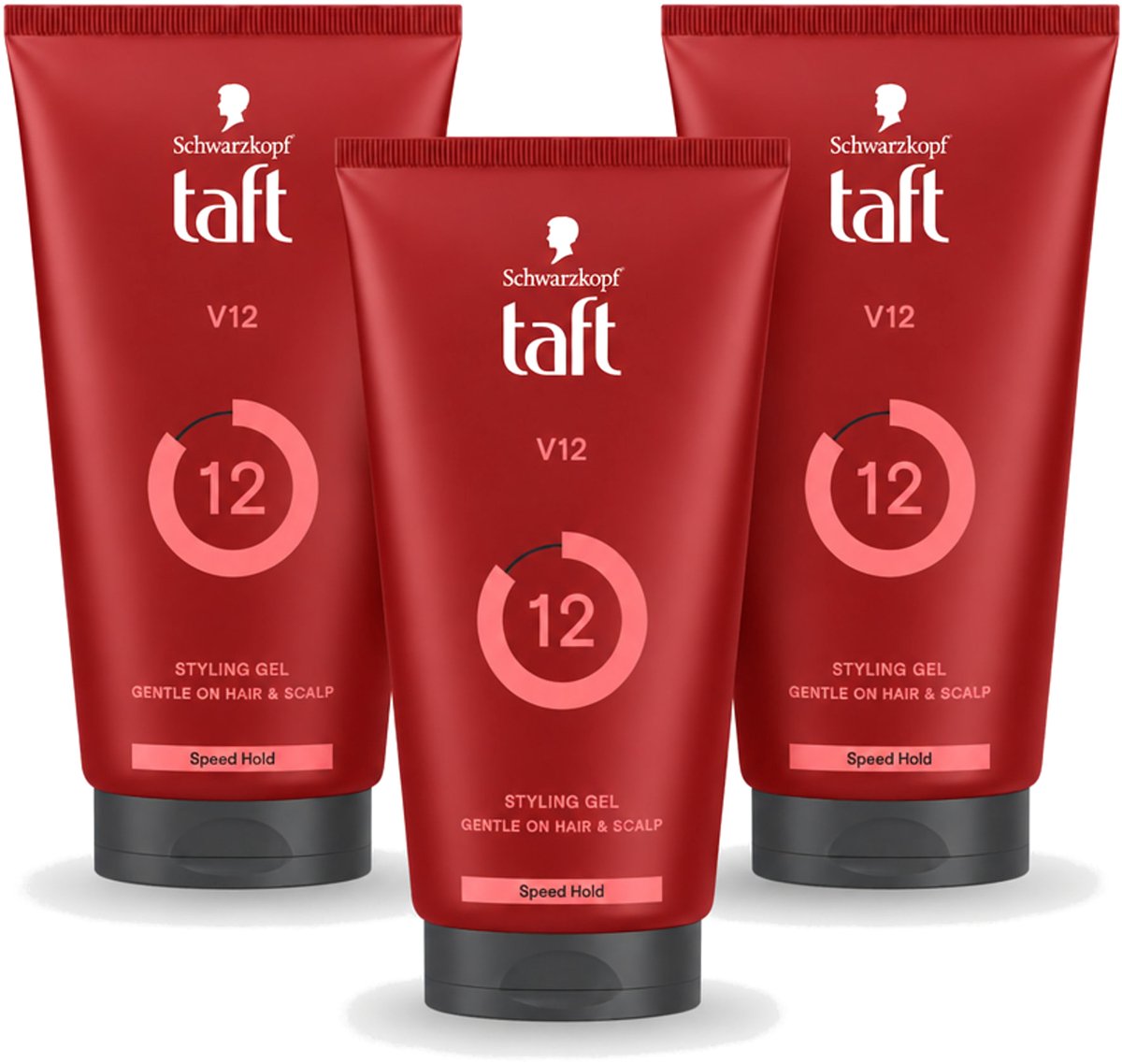 3 x Taft - V12 - Styling Gel - Turbo fixatie - 150 ml - Voordeelverpakking - 3 stuks