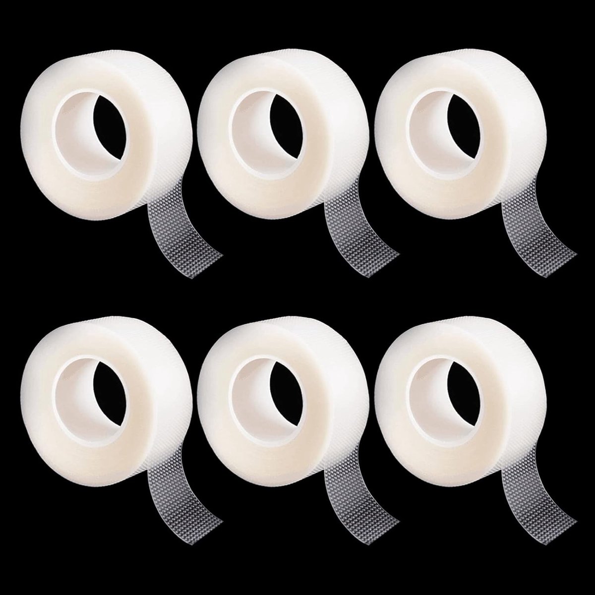 6 Rollen Micropore Tape voor Wimperextensions, Ideaal voor Wimperlifting en Make-up Fixatie (0,5 inch x 10 yards)