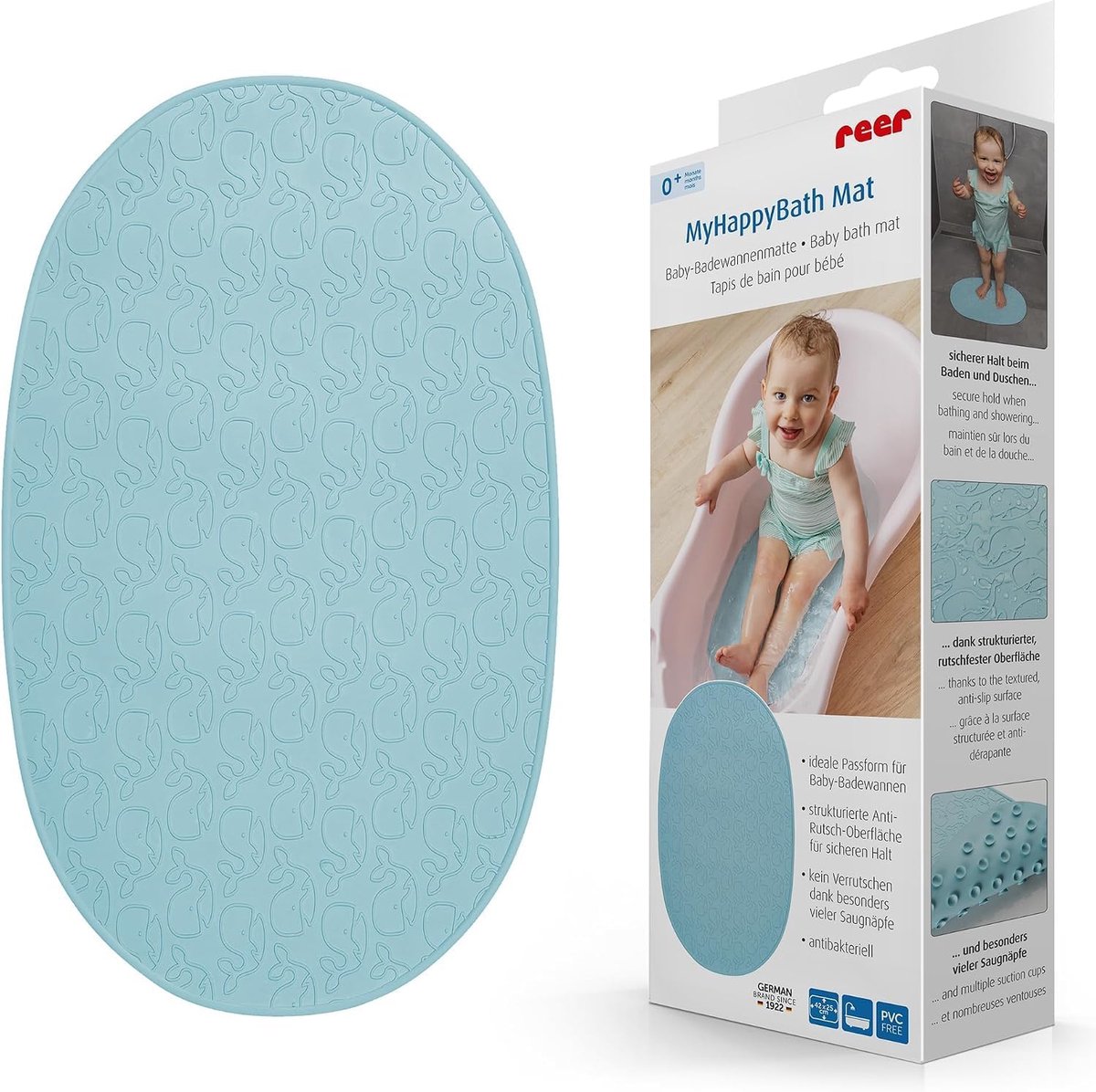 Badmat - 42 x 25 cm - Blauw
