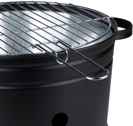 alpina Tafelbarbecue Houtskool - Compacte BBQ Grill - Houtskoolbarbecue Grillplaat 35 cm - Lichtgewicht Tafel BBQ Houtskool - Roestvrijstaal van Alpina — afbeelding 2
