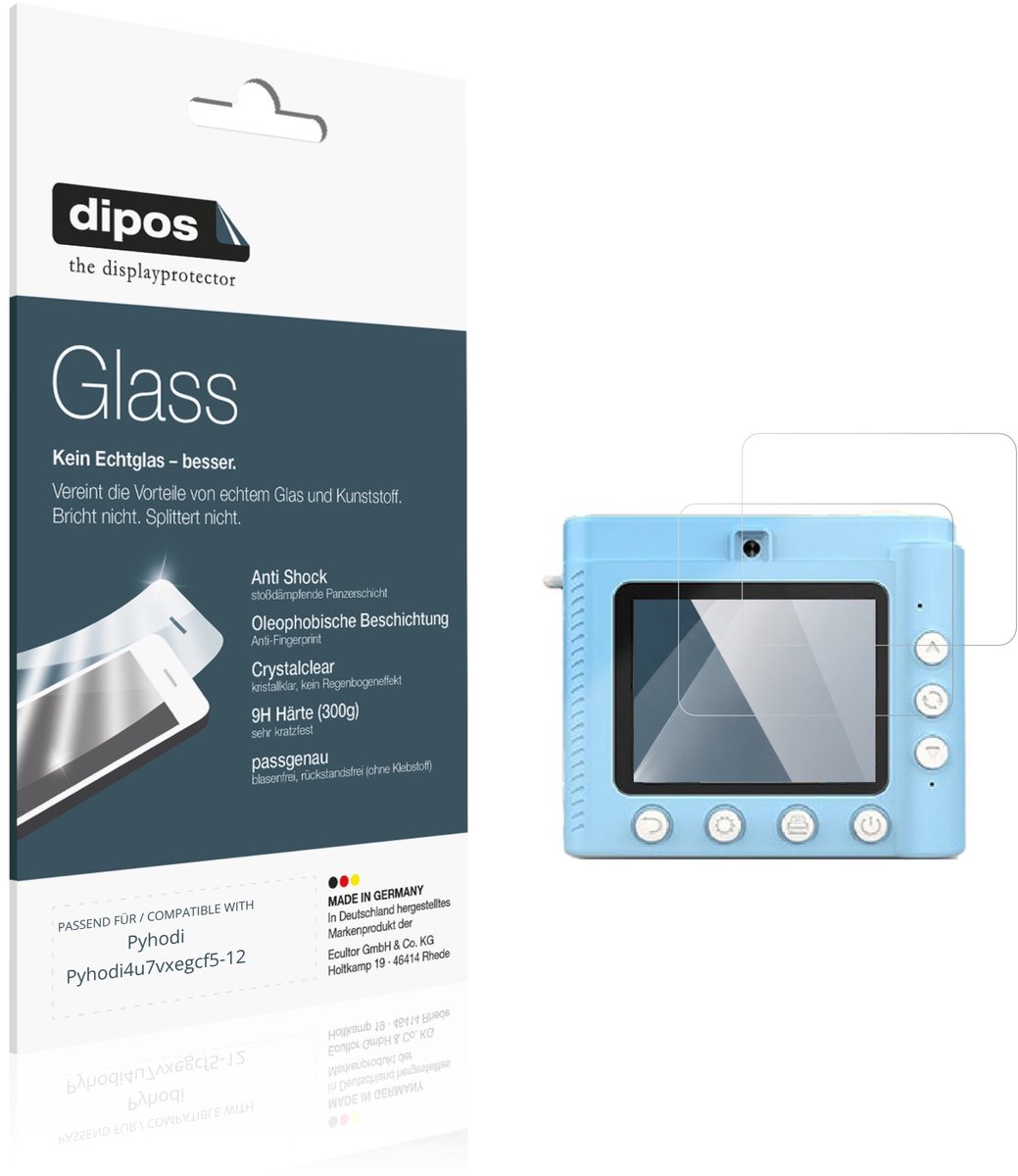 dipos – 2x Pantserfolie geschikt voor Pyhodi Pyhodi4u7vxegcf5-12 | 9H Screenprotector