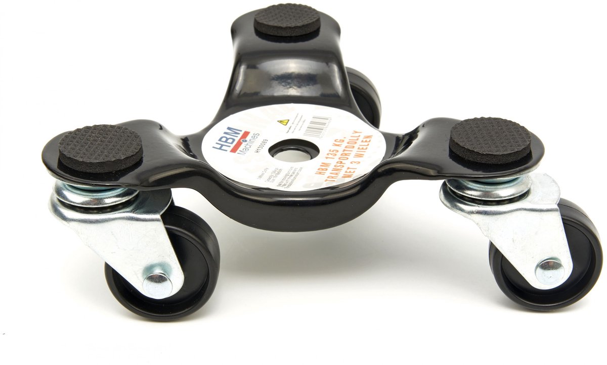 HBM Transportdolly 3 Wielen 135 kg - 16 x 16 x 6 cm
