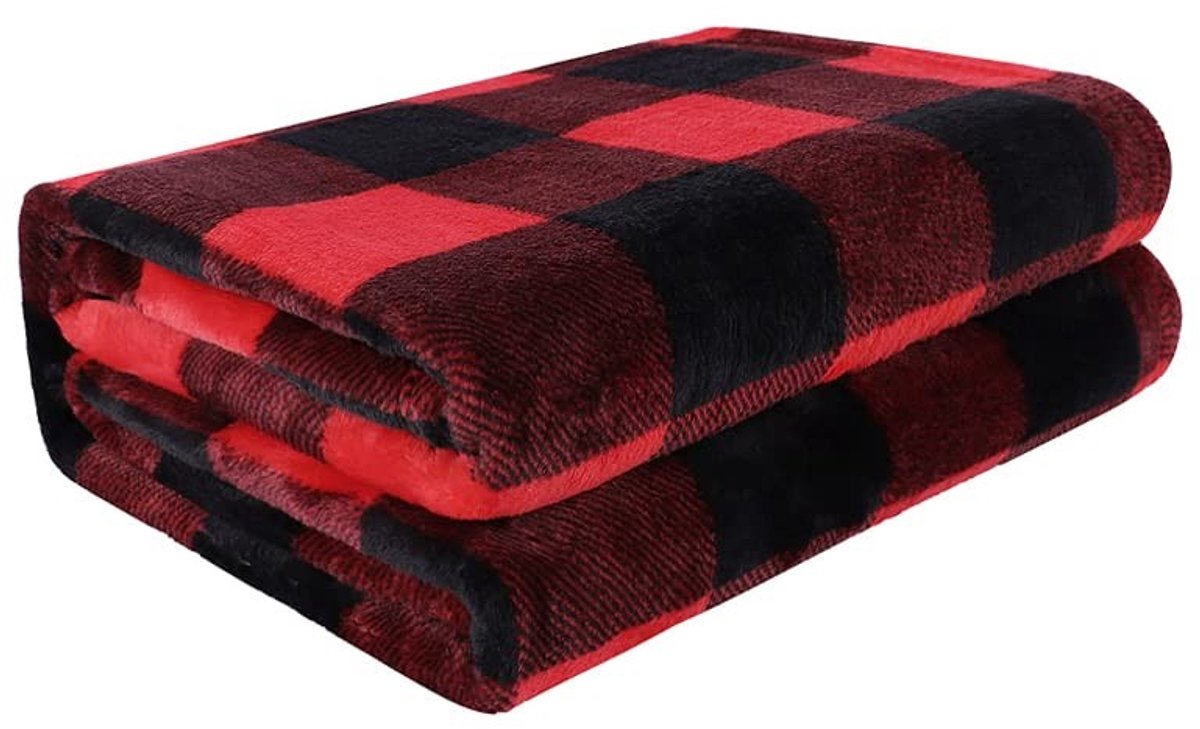 Elzusha - Geruite Fleece Deken 75x100cm voor Thuis