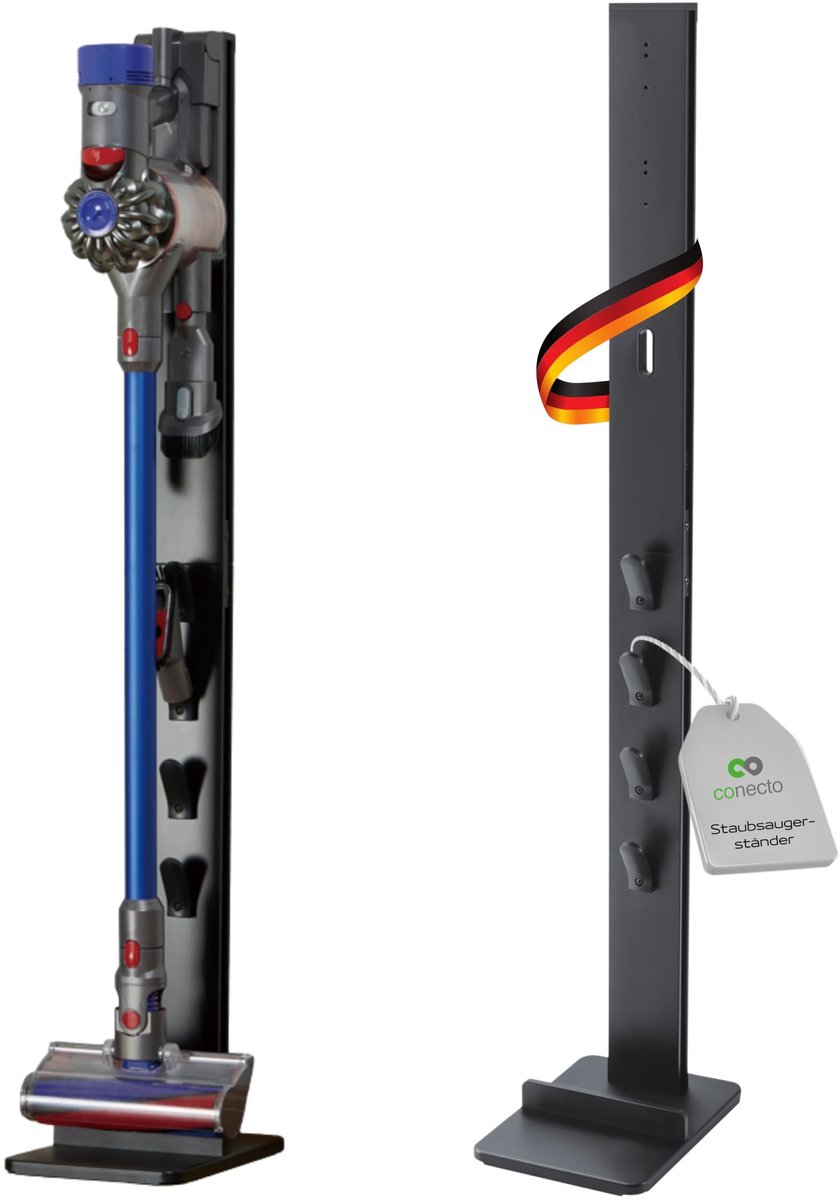 Elzusha - Aluminium Standaard voor Dyson Stofzuigers - Zwart