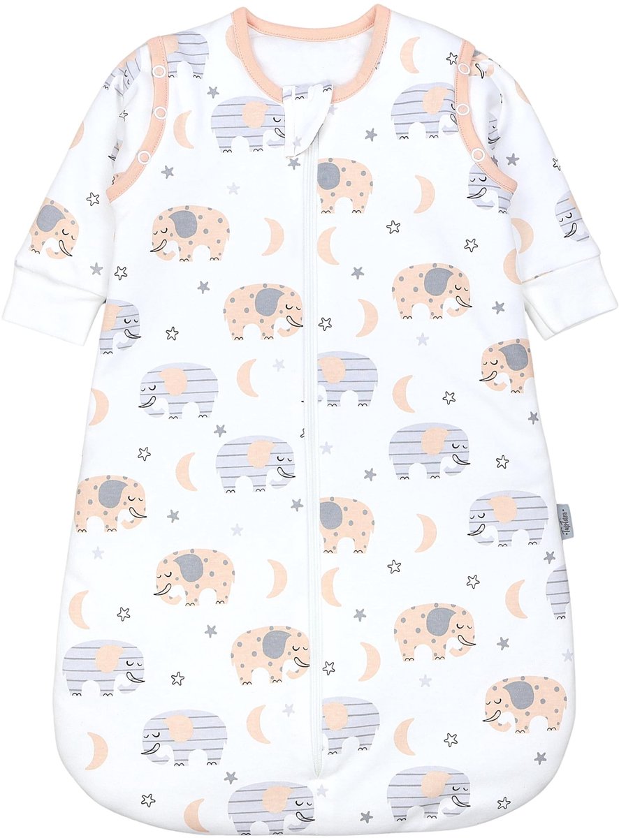 Elzusha - Unisex Baby Slaapzak met Afneembare Mouwen en 2.5 TOG