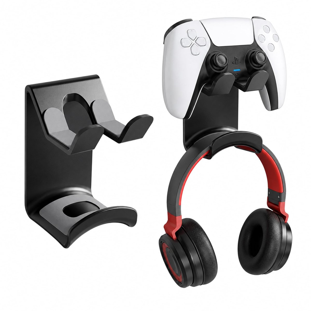 Elzusha - Controllerhouder voor muurbevestiging - Voor PS4/PS5/Xbox/Switch